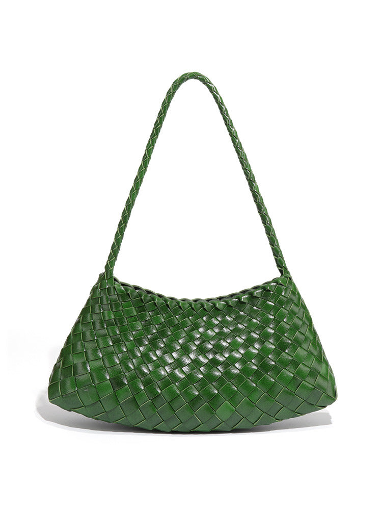 Women's Portable Vegetable Basket Mother Vintage Weave Fashion Women's Handbag