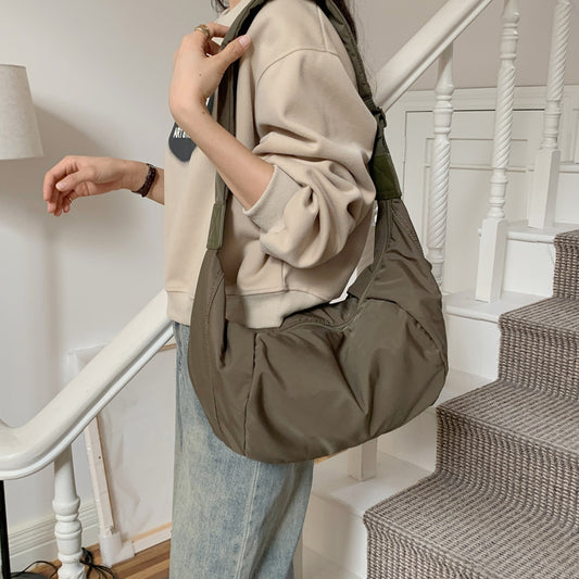 Waterproof Nylon For Boys Oblique Pattern Bags