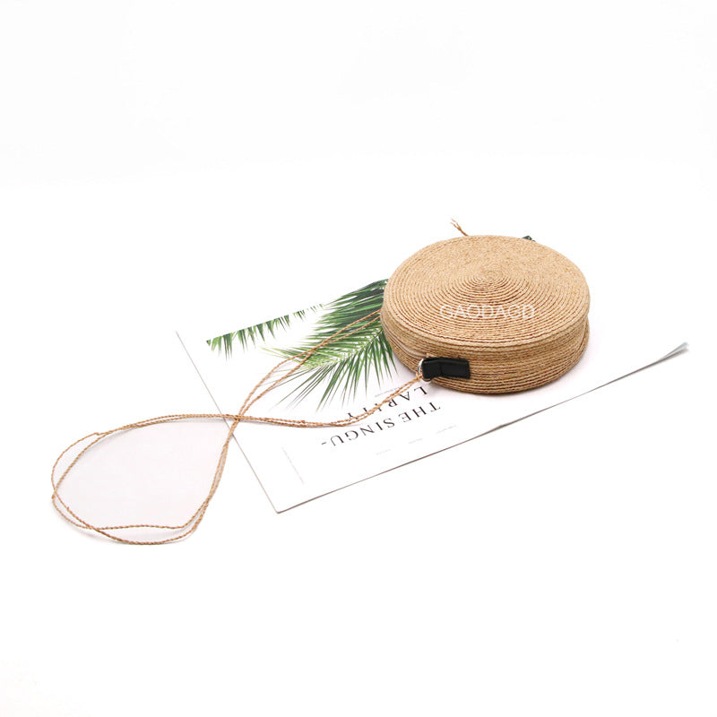 Fashion Raffia Cute Mini Straw Round Women's Handbag