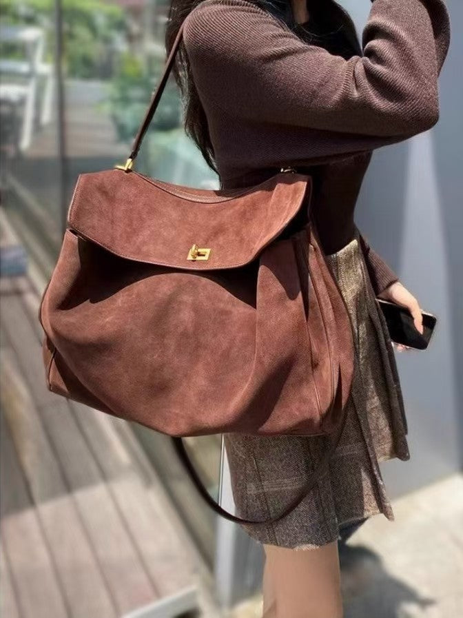 Women's Genuine Leather Underarm High-grade Large Capacity Women's Shoulder Bag