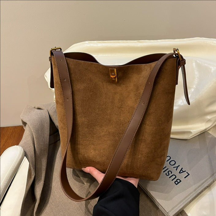 Women's Vintage Suede Large Capacity Totes Bags