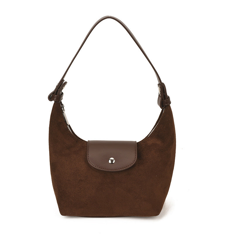 Women's Retro Simple Dumpling Design Plaid Women's Shoulder Bag