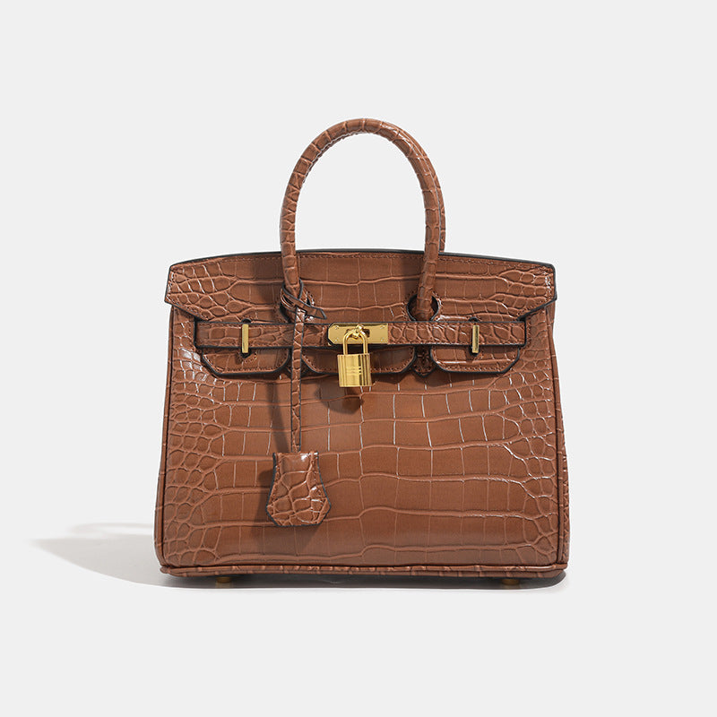 Women's Crocodile Pattern Light Luxury Large Capacity Women's Messenger Bag