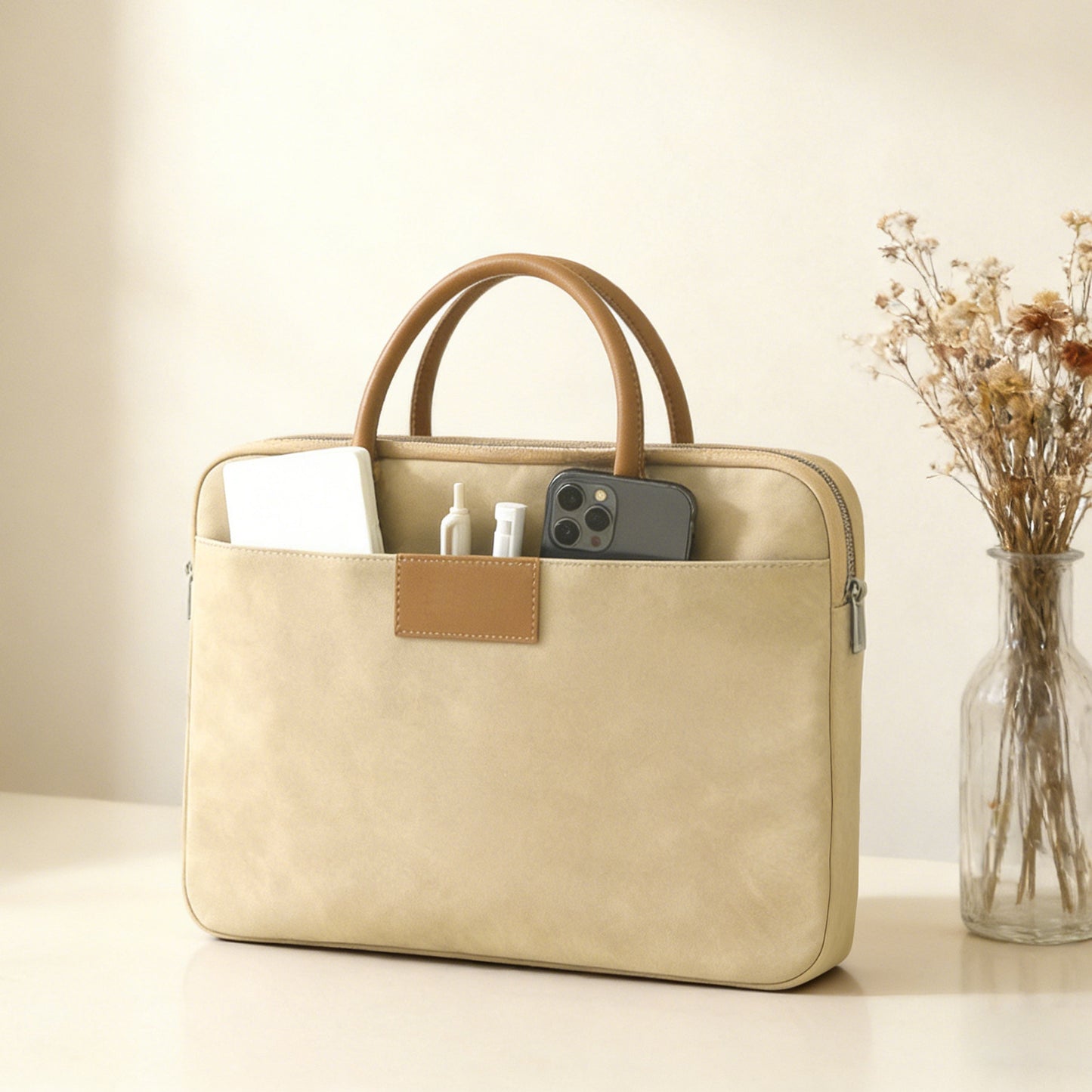 Women's & Men's High-grade Portable Official Document Commuter Suitable Laptop Bags