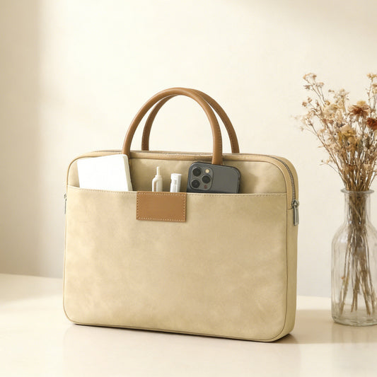 Women's & Men's High-grade Portable Official Document Commuter Suitable Laptop Bags