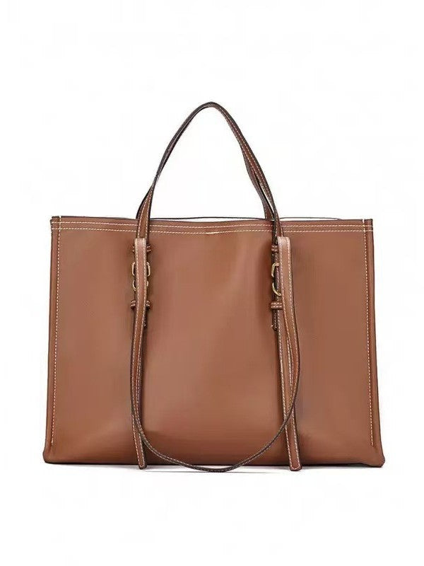 Women's Spanish Thread Decoration Large Capacity Shopping Tote Bags