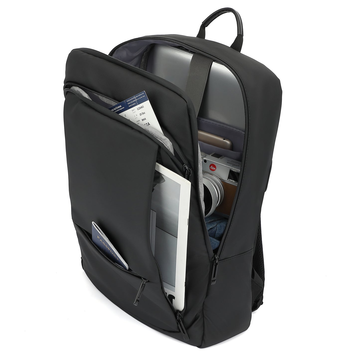Men's Fashion Lightweight Oxford Cloth Scalable Waterproof Business Backpack