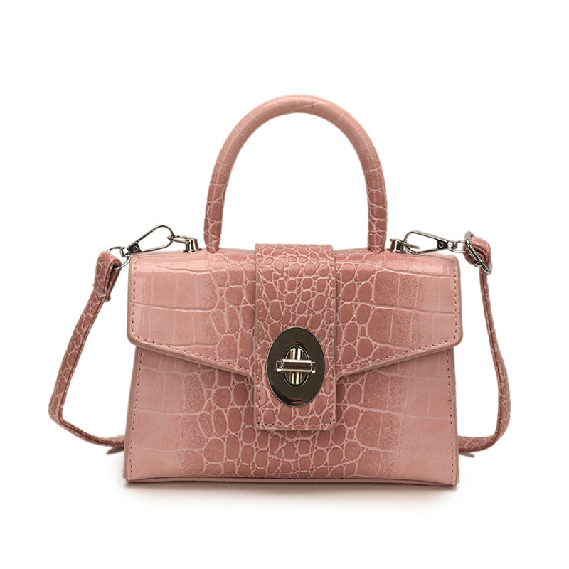 Women's Niche Advanced Texture Portable Crocodile Pattern Small Square Bag
