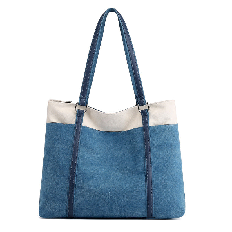 Women's Korean Style Stylish Artistic Simple Leisure Large Handbags