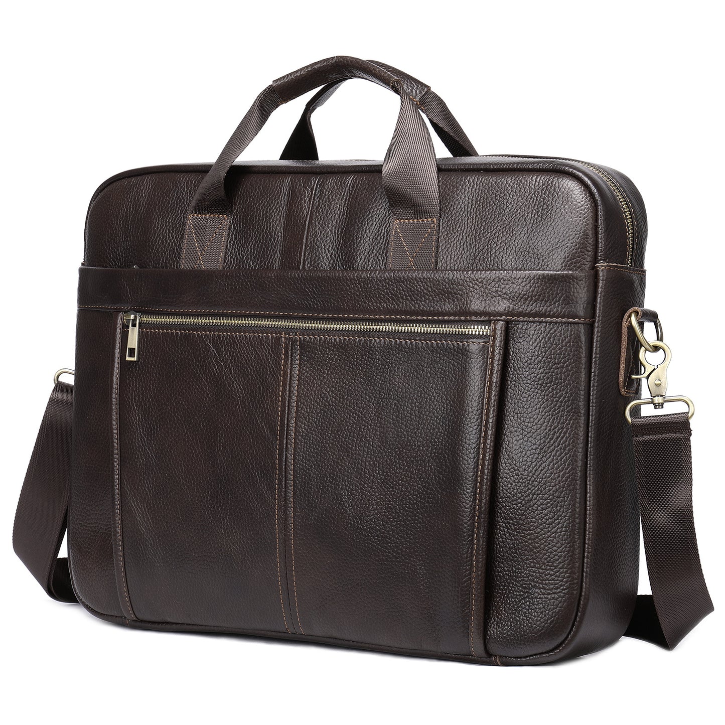 Men's Fashion Genuine Leather Business Computer File Bags