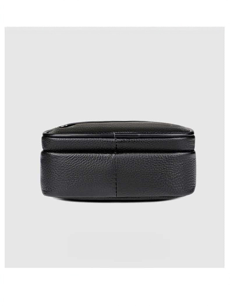 Men's First Layer Cowhide Simple Fashion Commute Leisure Men's Chest Bag
