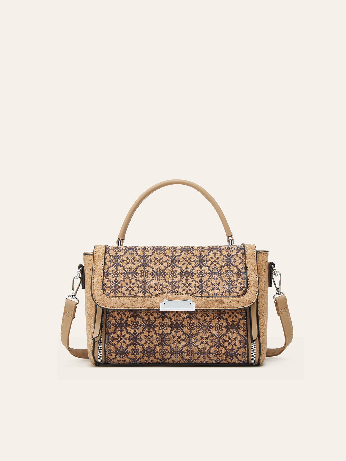 Cork Printed Fashion Trendy Unique National Bark Small Square Bags