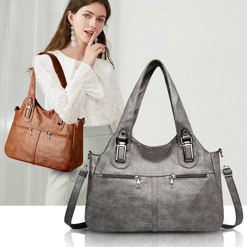Women's Retro Large Capacity Portable Niche Simple Women's Shoulder Bag
