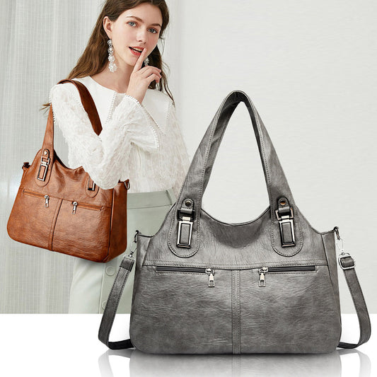 Women's Retro Large Capacity Portable Niche Simple Women's Shoulder Bag