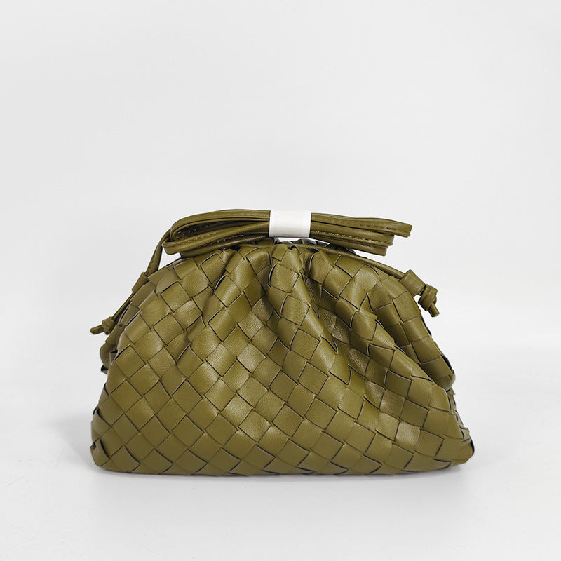 Women's Woven Cloud Dumpling Popular Fashion Clutch Women's Shoulder Bag