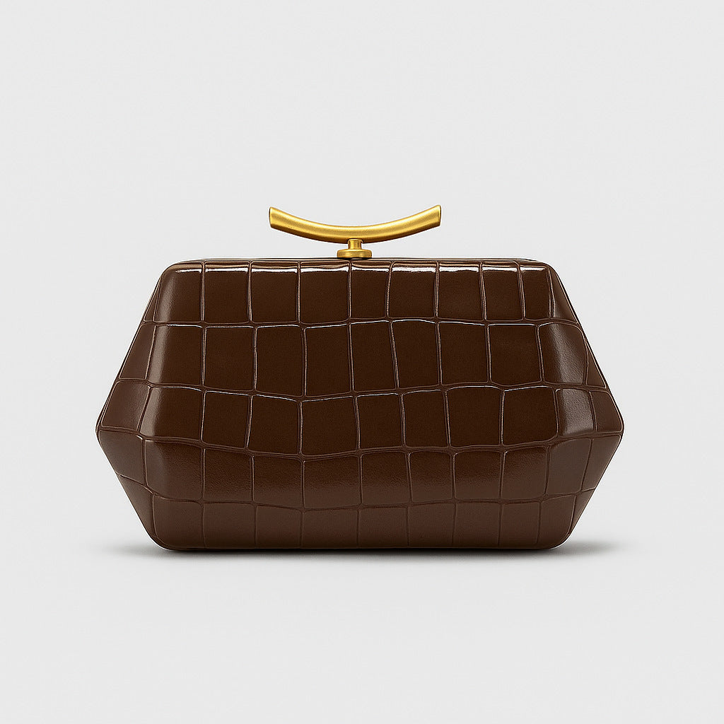 Women's Crocodile Pattern Clutch Fashion Wedding Dinner Bag