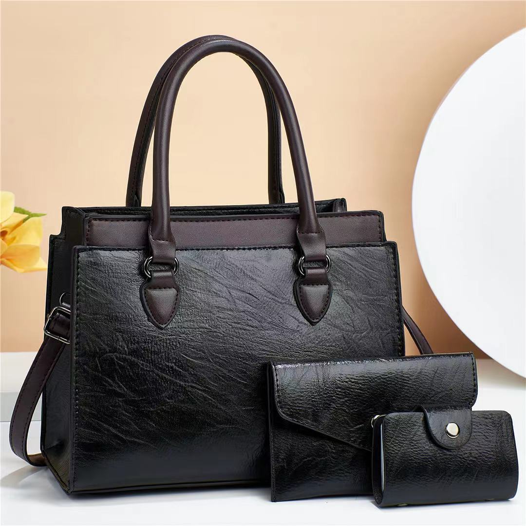 Women's High-grade Fashion Combination Three-piece Large Capacity Elegance Women's Handbag