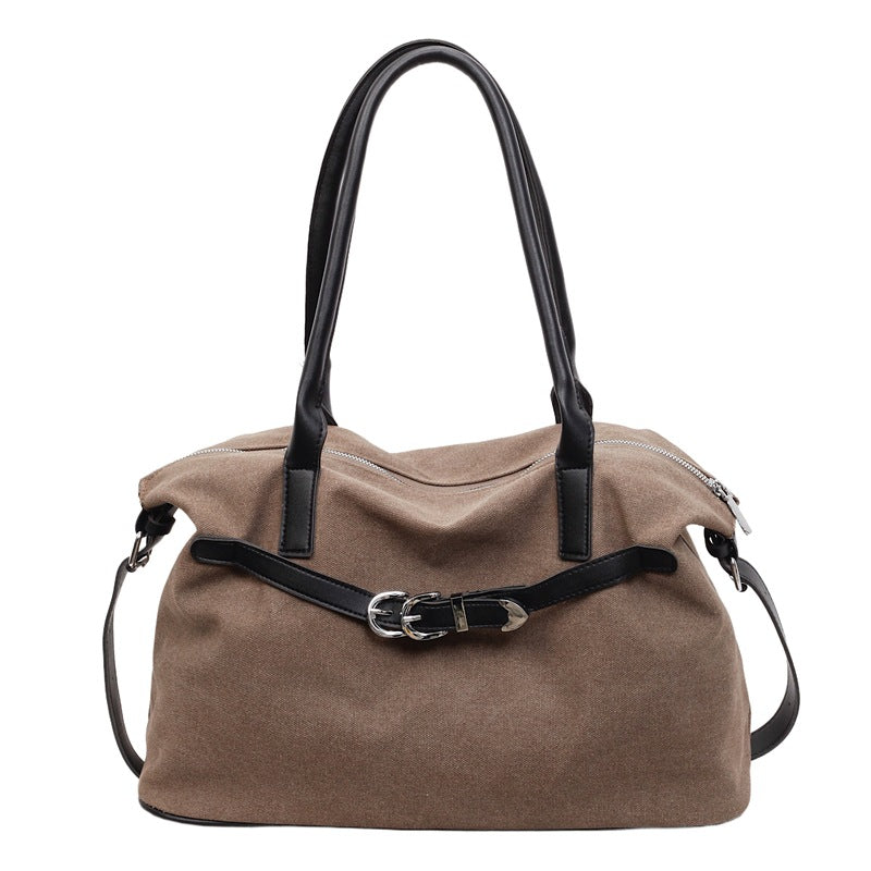 Women's Large Capacity Totes Korean Canvas Winter Commuter Tote Bag