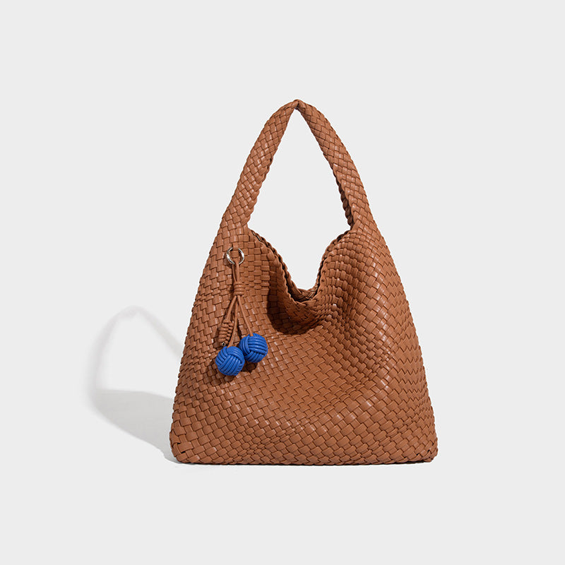 Women's Commuter Large Capacity Fashion Combination Handmade Woven Women's Shoulder Bag