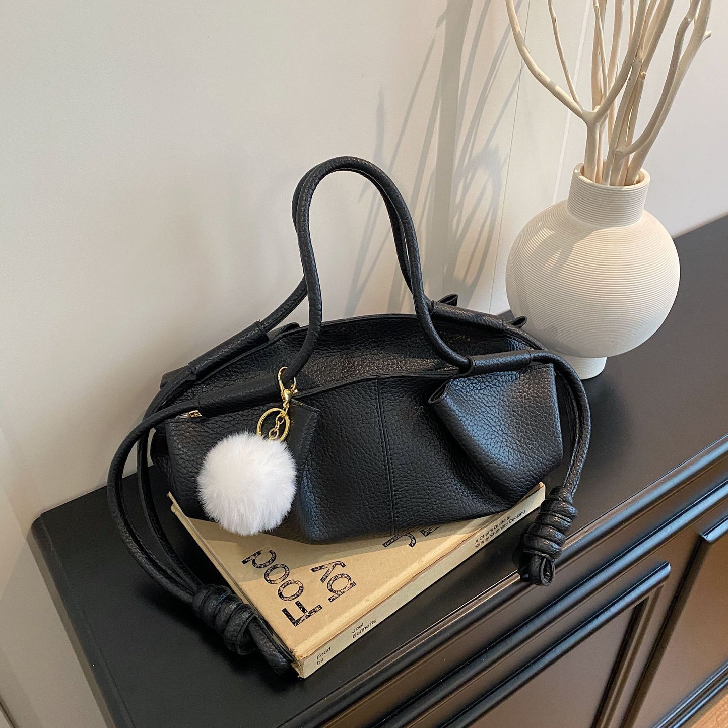 Women's Niche High Sense Soft Leather Cloud Fashion Women's Shoulder Bag