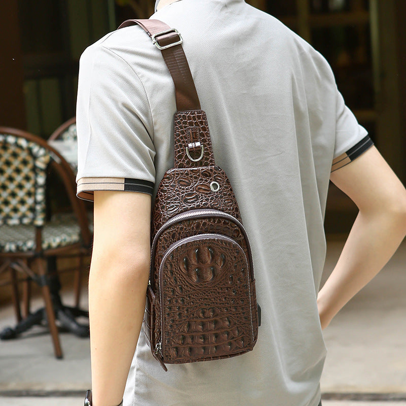 Women's & Men's Crocodile Pattern Pouch Bags
