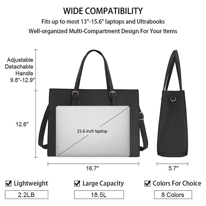 Women's Cross Pattern Large Temperament Wild Laptop Bag