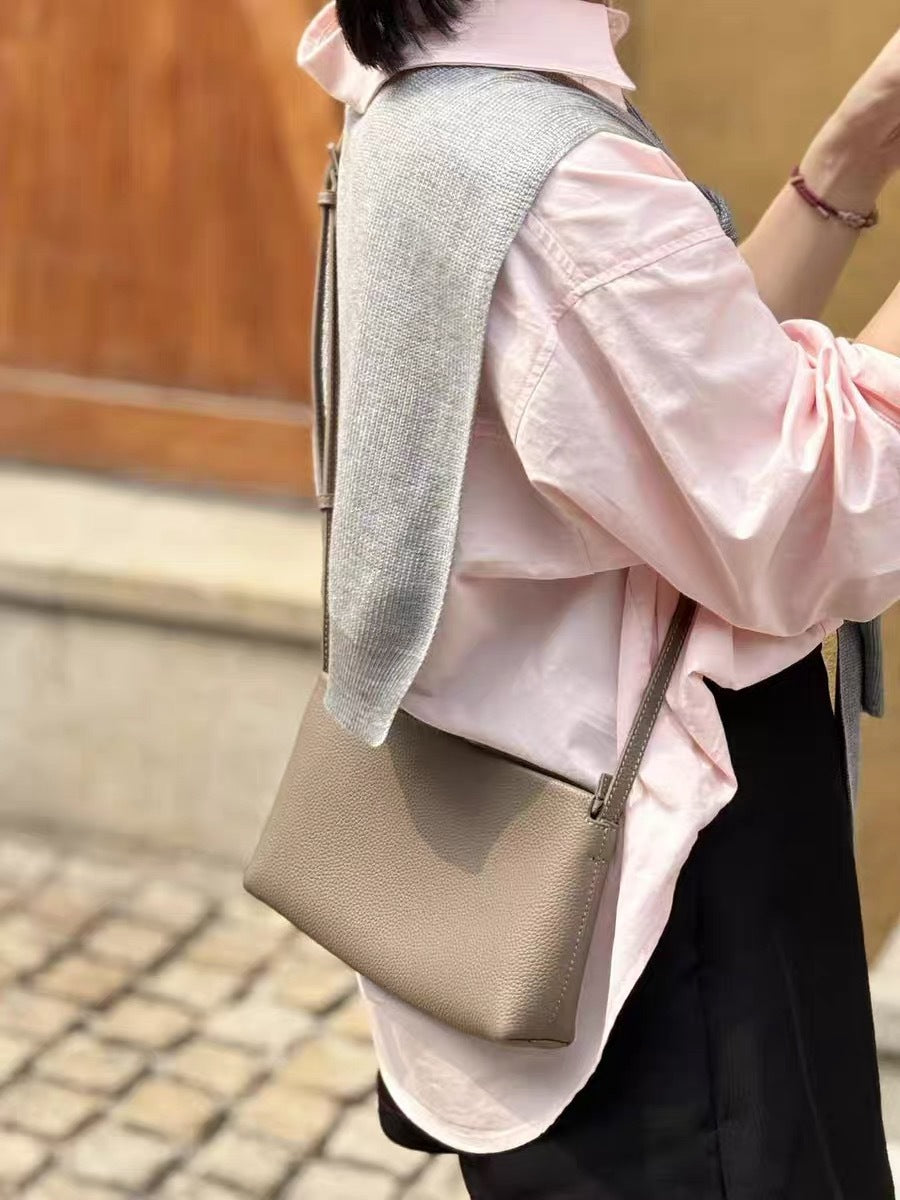 Niche Style Top Layer Cowhide Envelope Women's Messenger Bag