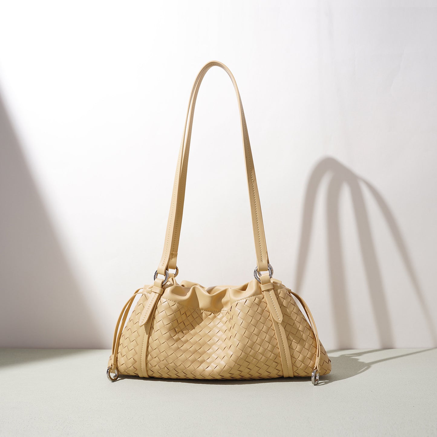 Genuine Leather Fashion Classic Pleated Design Premium Bags