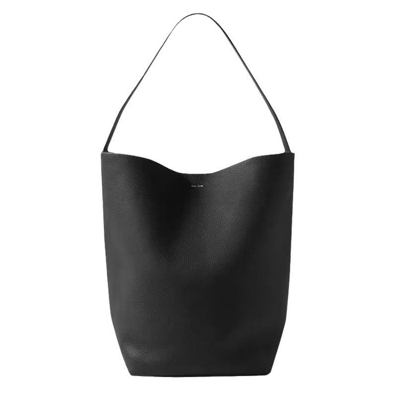 Women's Genuine Leather Litchi Pattern Cowhide Large Women's Shoulder Bag