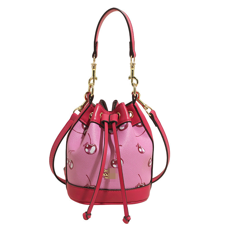 Women's Retro Drawstring Fashion Trend Advanced Texture Women's Handbag