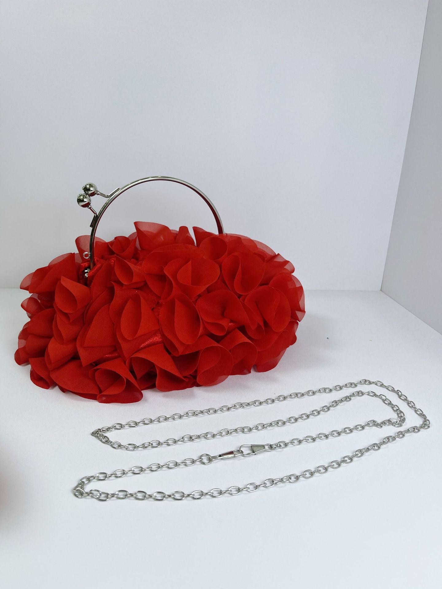 Women's Flower Earring Wedding Banquet Cheongsam Matching Handbags