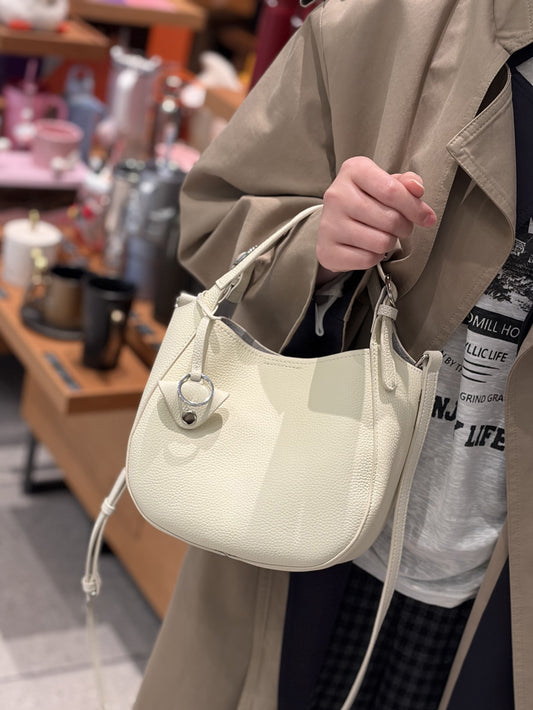 Women's Layer Cowhide Vegetable Basket Design High-grade Genuine Leather Women's Messenger Bag