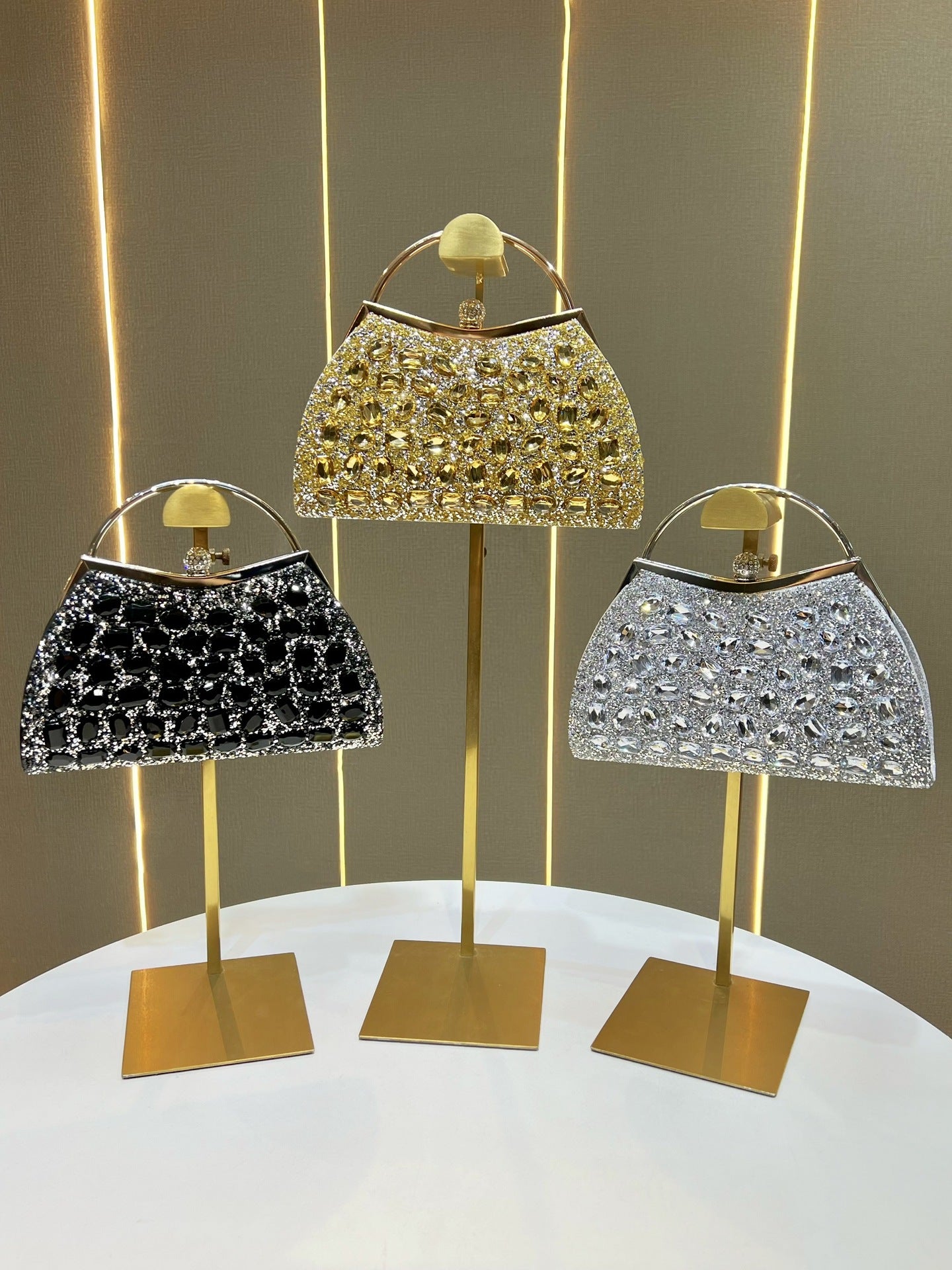 Women's Diamond High-grade Light Luxury Clutch Formal Bags