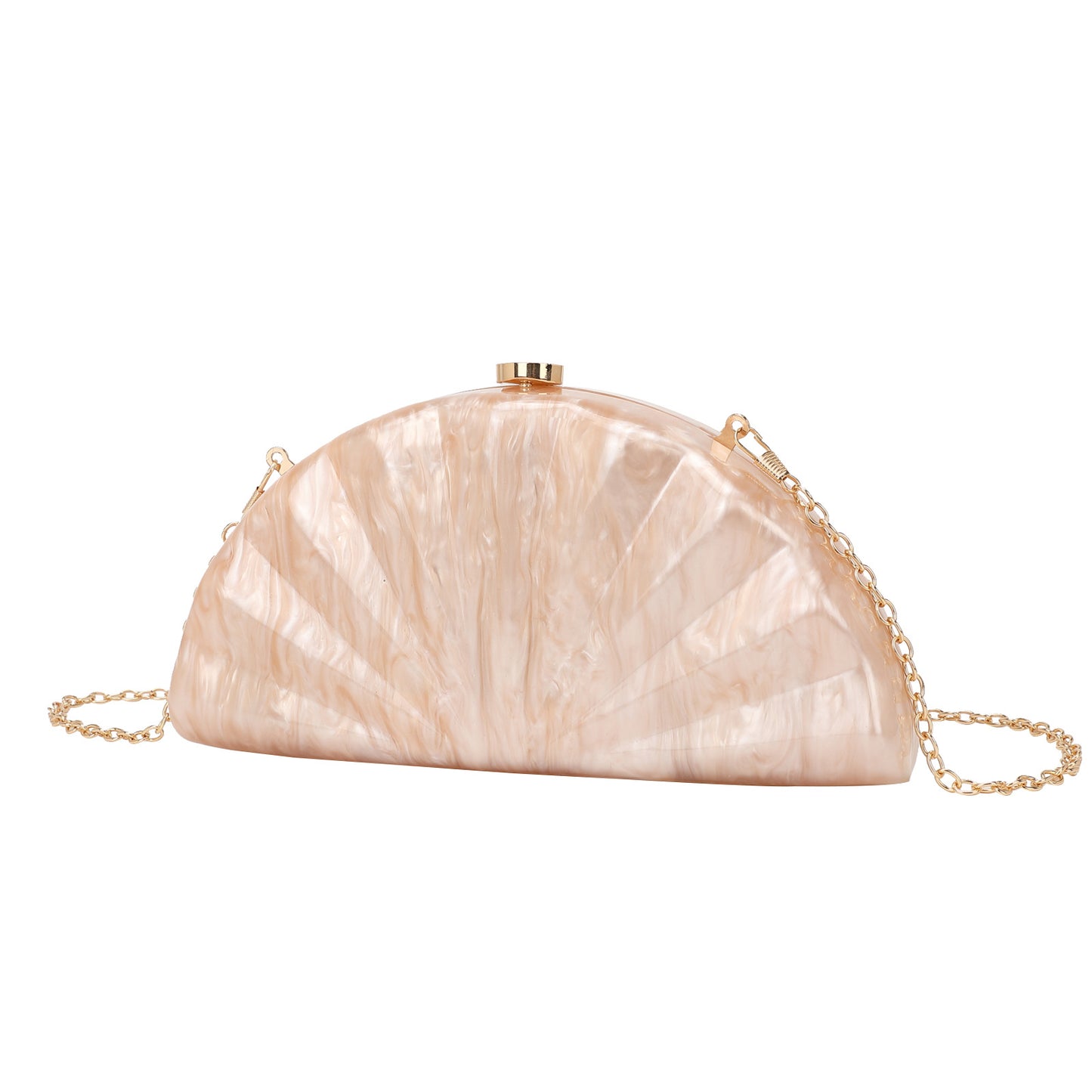 Women's Semicircle Fan-shaped Acrylic Fashion Wedding Dinner Bag