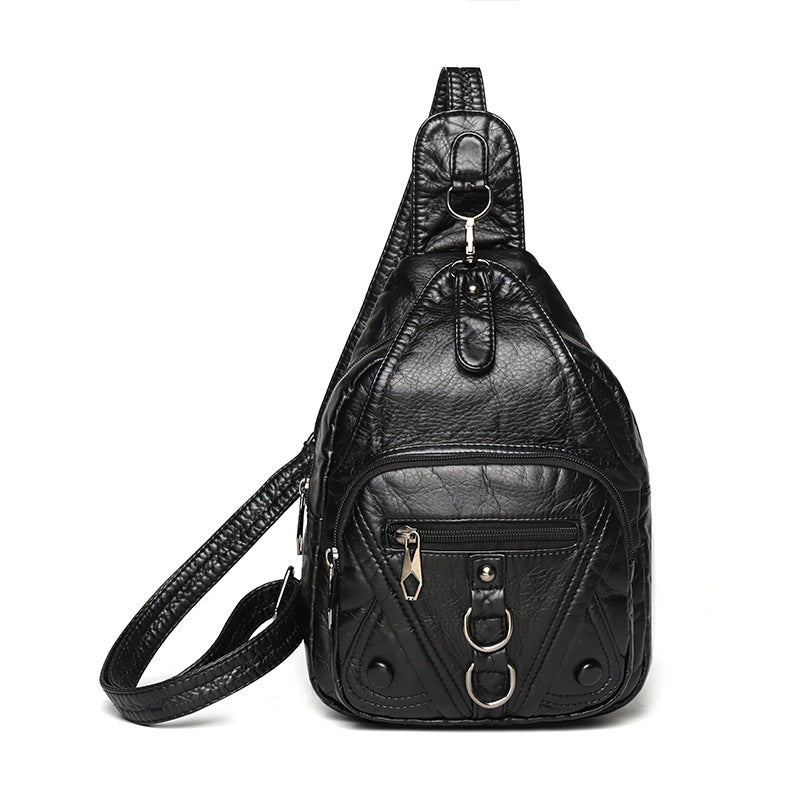 Women's Fashion Retro Large Capacity Convenient For Going Out Women's Chest Bag, Fanny Pack