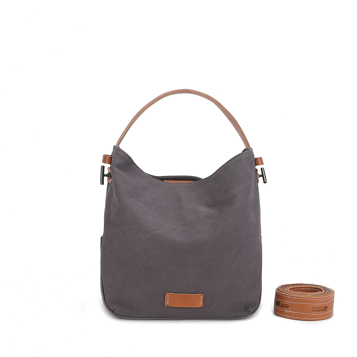 Women's Canvas Solid Color Fashion Leisure School Bags