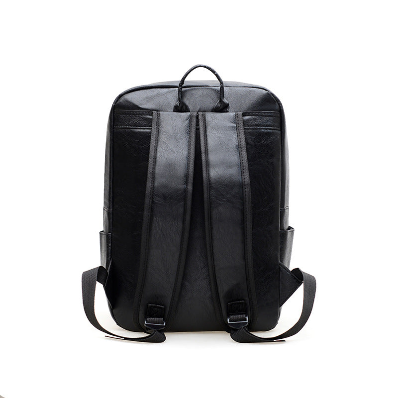 Durable Glamorous Men's Trip Computer Leather Business Backpack