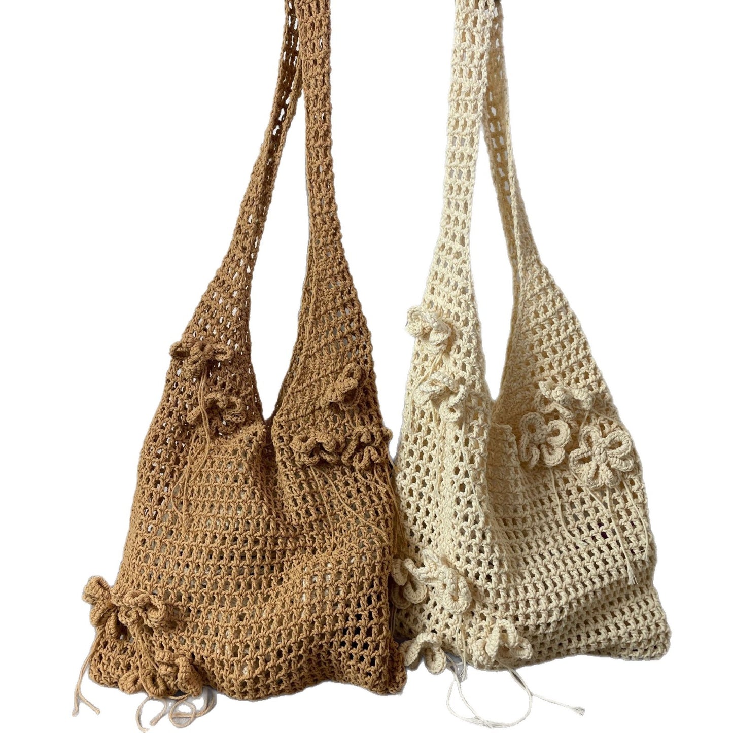 Women's Style Woven One Fashion Underarm Holiday Flowers Women's Shoulder Bag