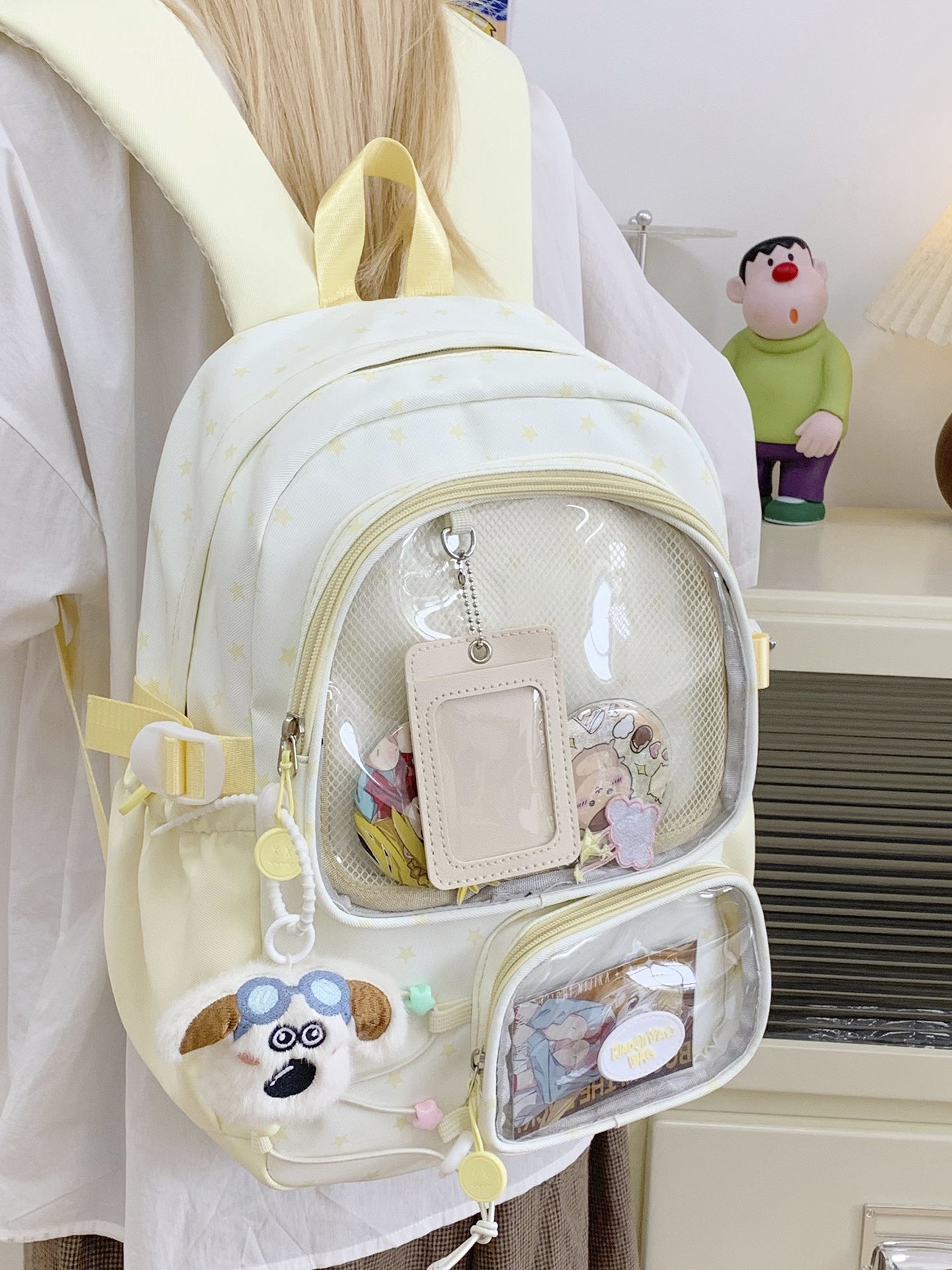Women's Cartoon Two-dimensional Comic Show Early High Backpacks