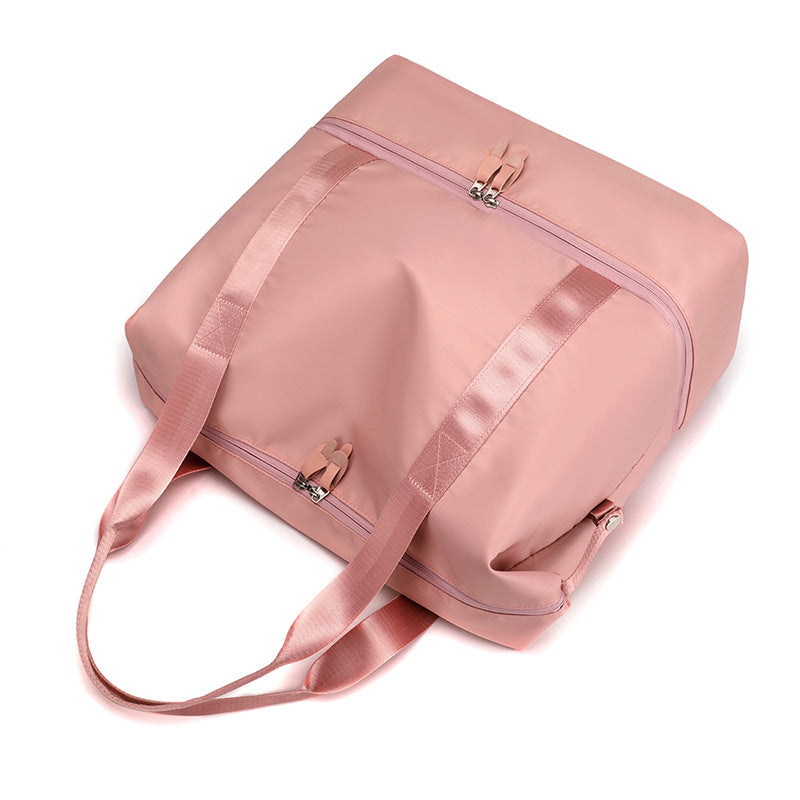 Women's Large Capacity Dry Wet Separation Fashion Waterproof Nylon Women's Shoulder Bag