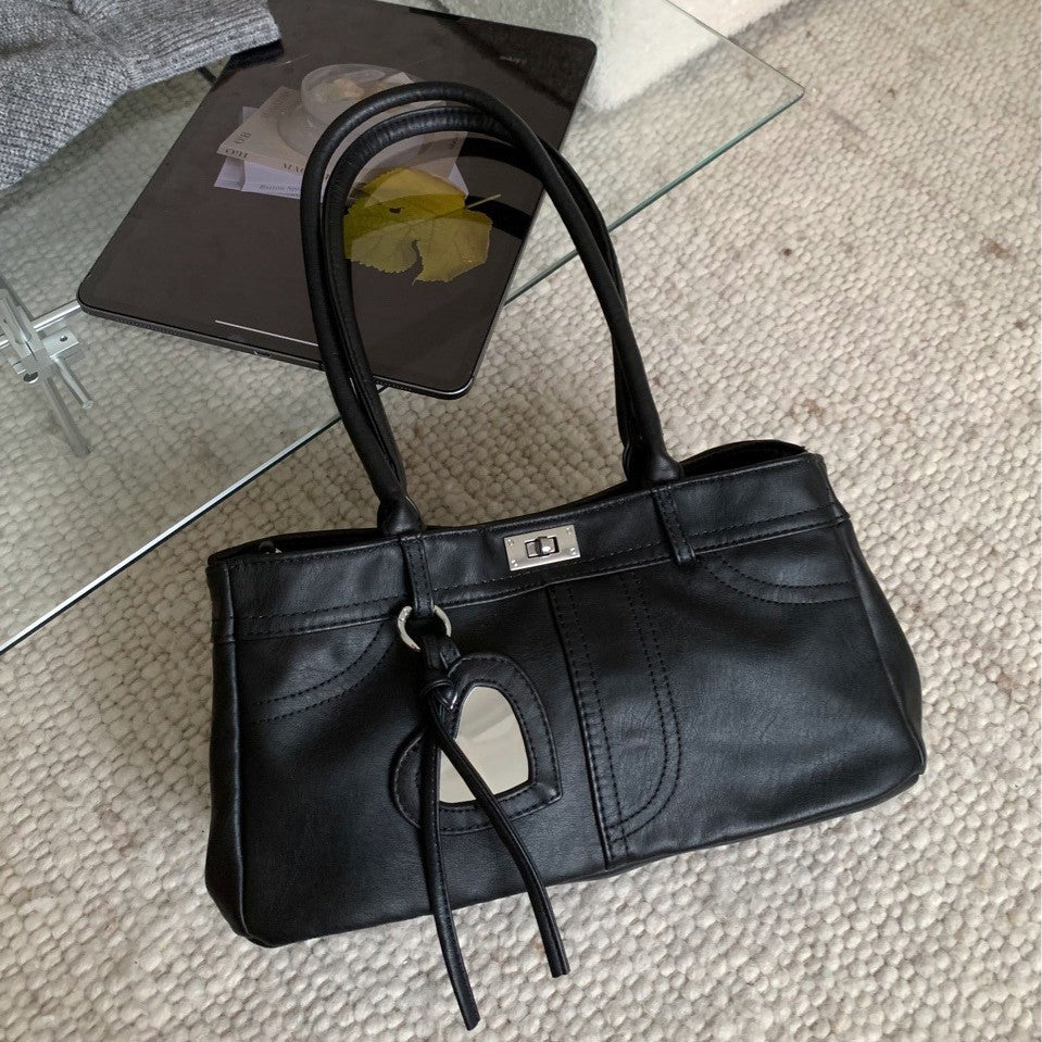 Retro Elegant High-grade Fashion Simple Large Capacity Everyday Joker Women's Shoulder Bag
