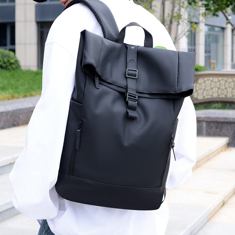 Men's High-grade Diamond Quilted Versatile Large Capacity Leisure Backpack