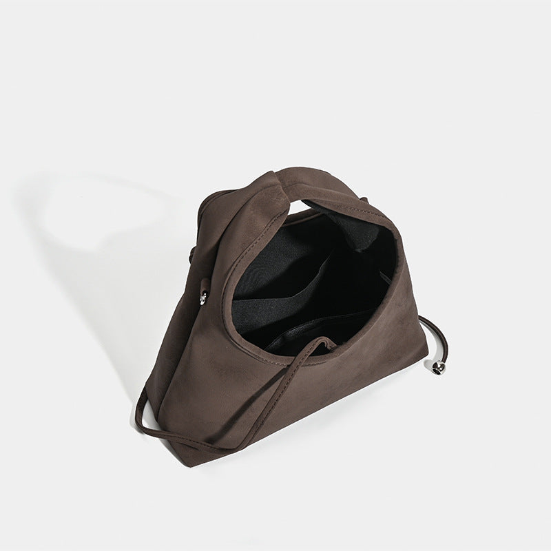 Women's Drawstring Design Underarm Minority Simple Fashion Women's Handbag