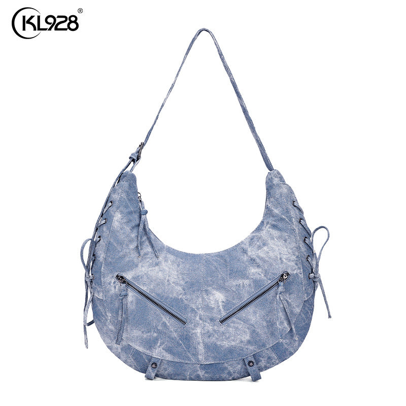 Women's Fashion Dumpling Crescent Underarm Leopard Cross Women's Shoulder Bag