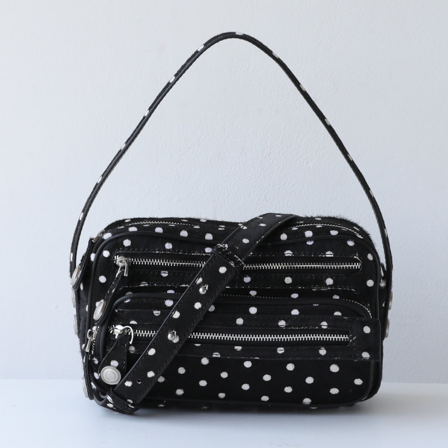 Popular Women's Design Zipper Leather For Small Square Bag