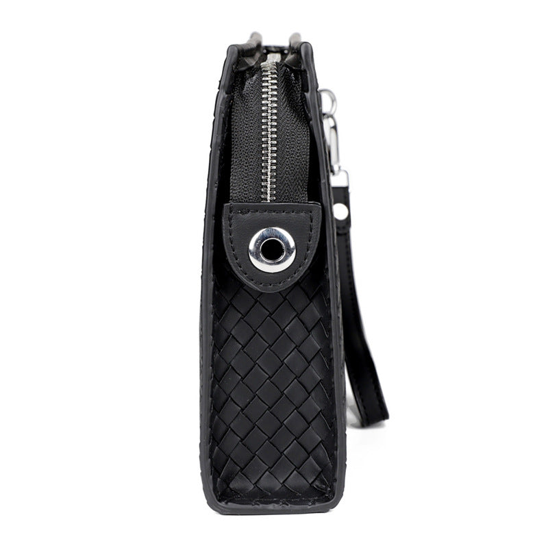 Durable Men's Woven Pattern Business Envelope Men's Clutch