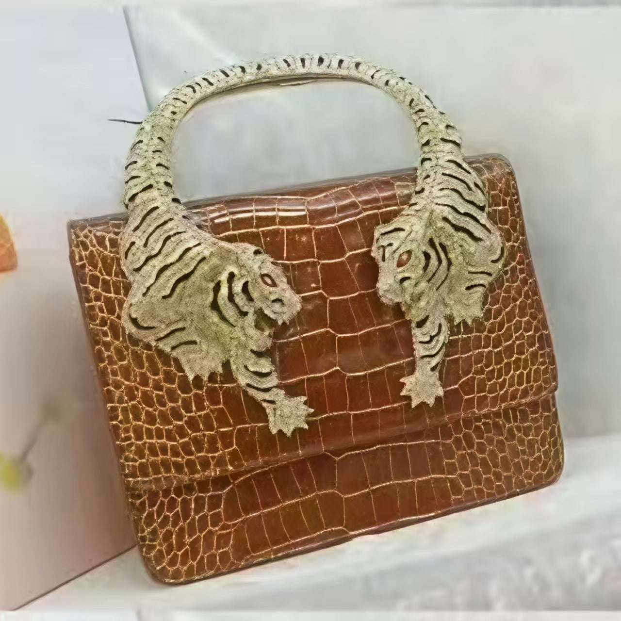 Fashion Creative Durable Tiger Crocodile Pattern Shoulder Bags