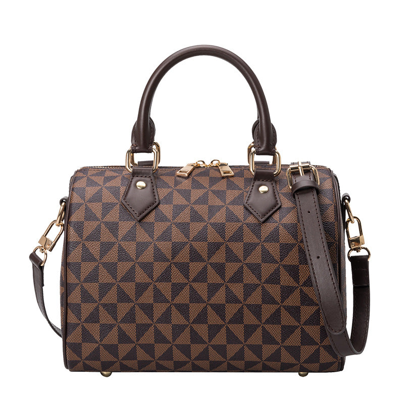 Women's Boston Pillow Trendy Fashion Windmill Pattern Women's Handbag