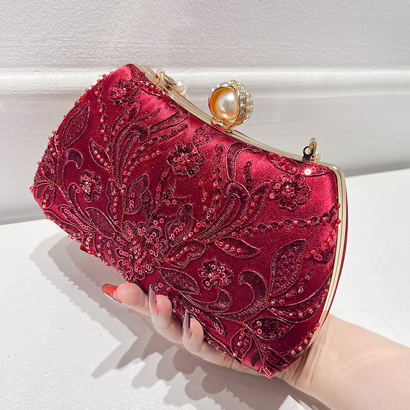 Embroidery Chain Hand Chinese Style Cheongsam Formal Dress Handbags