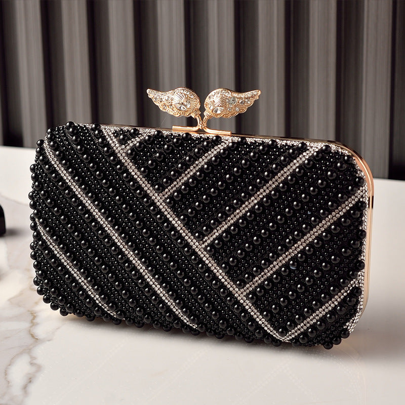 Women's Fashion Pearl Party Formal Dress Banquet Dinner Bag